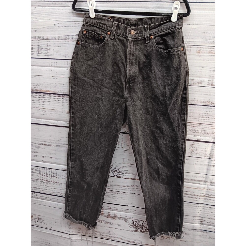 VTG Levi's 522 Jeans Women 18M Blue Tapered Fit Tapered Leg Made in USA 29 w